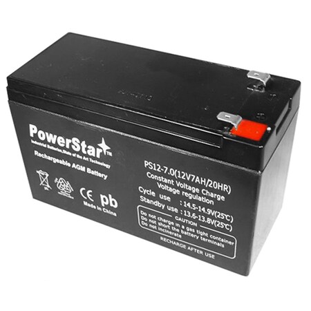 Powerstar 12V 7Ah SLA Battery for GS Portalac PX12072HG PS12-7-62